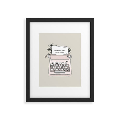Don't Stop Framed Art Print