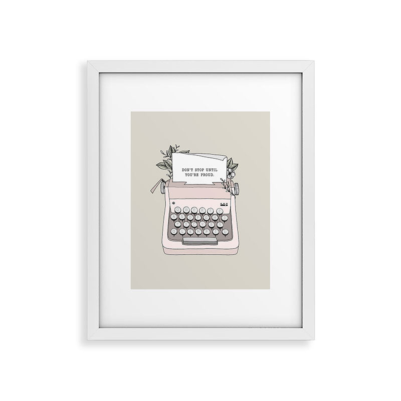 Don't Stop Framed Art Print