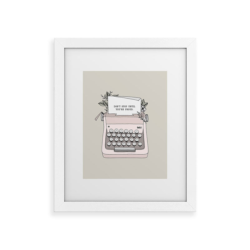 Don't Stop Framed Art Print