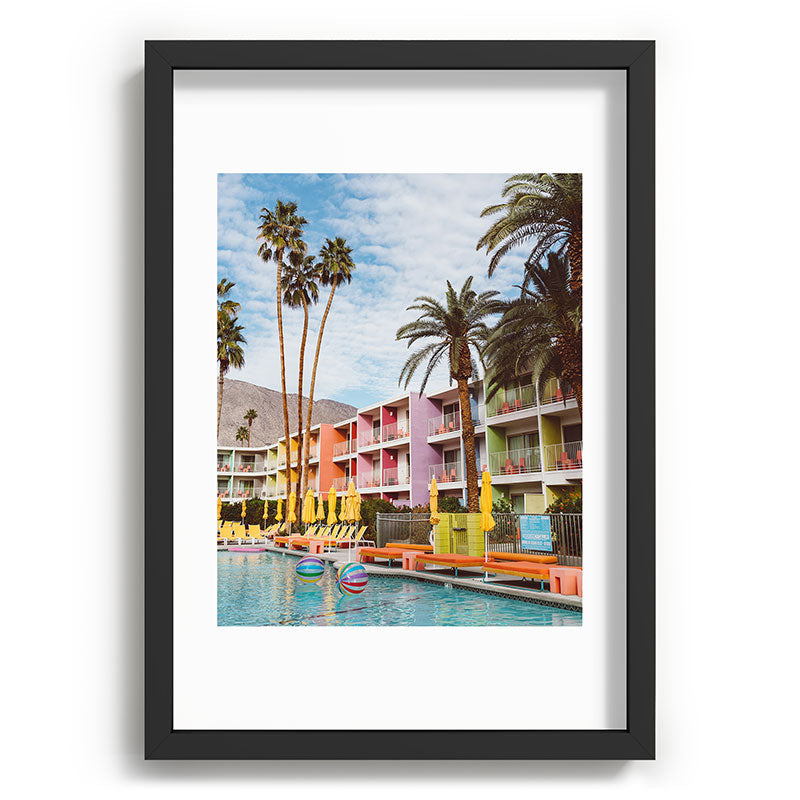 Palm Springs Pool Day VII Framed Art Print