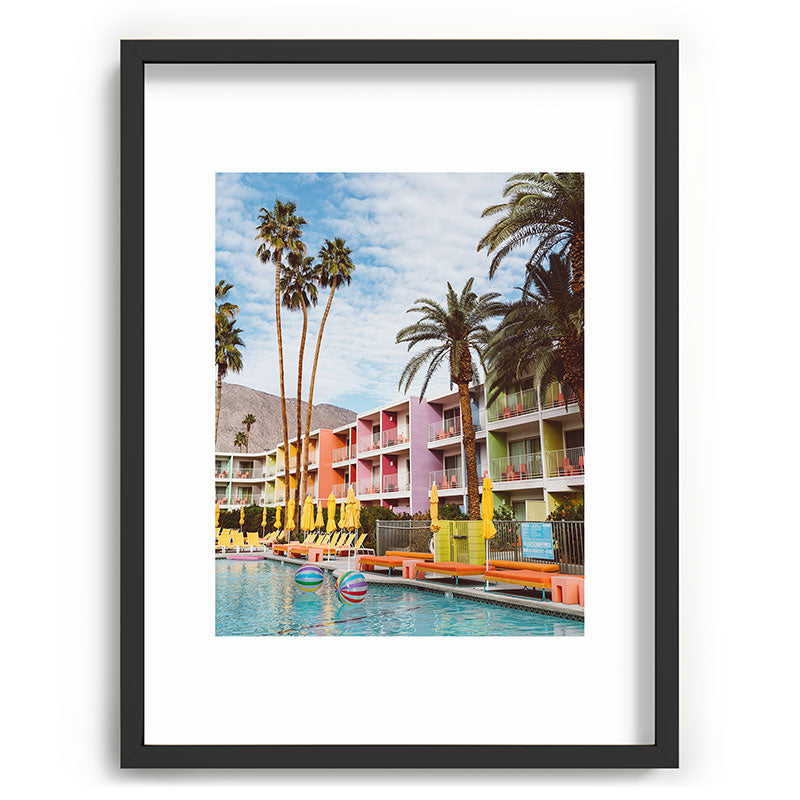 Palm Springs Pool Day VII Framed Art Print