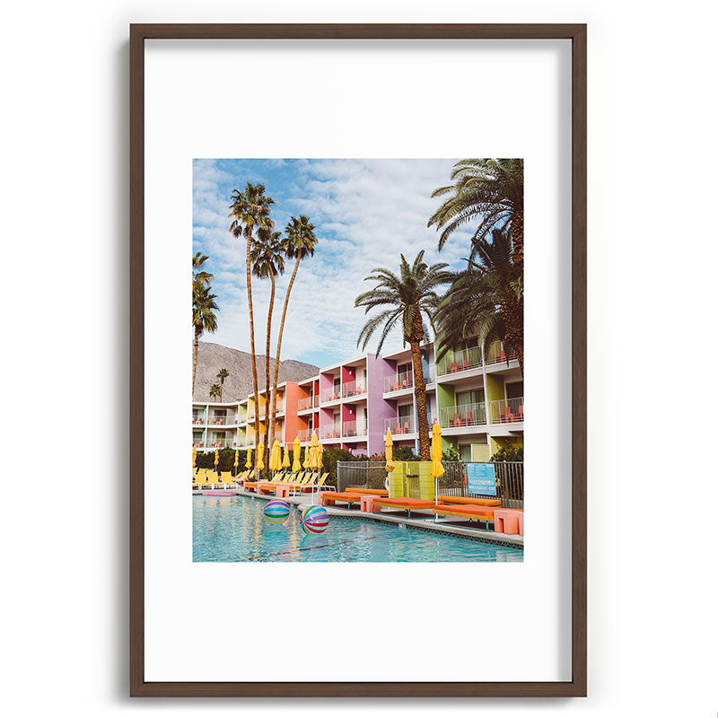 Palm Springs Pool Day VII Framed Art Print