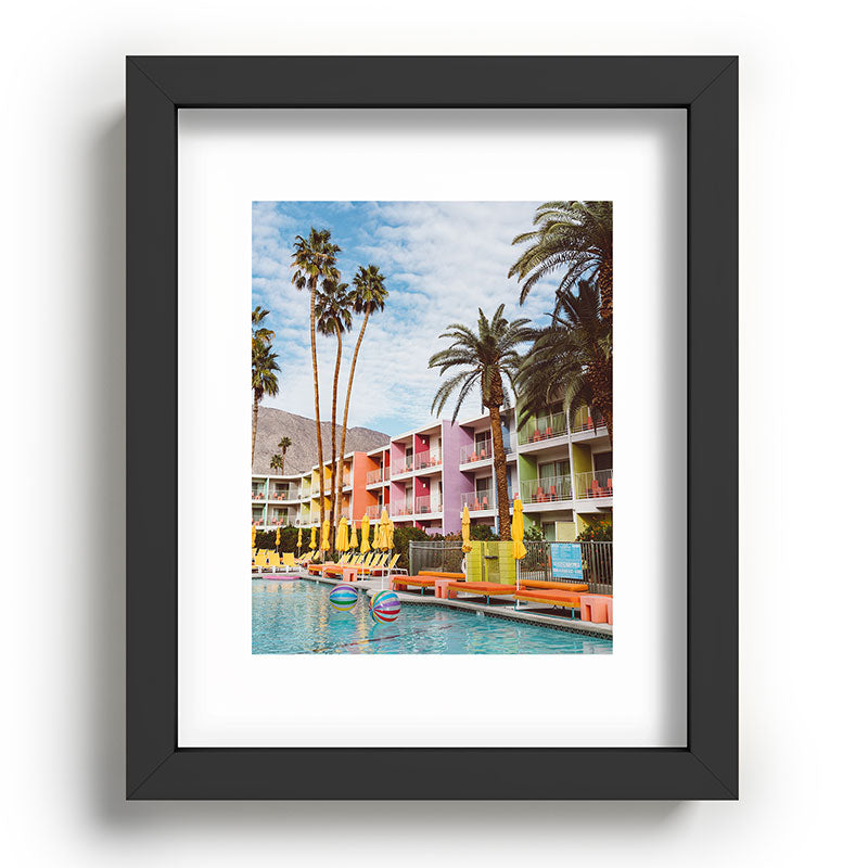 Palm Springs Pool Day VII Framed Art Print