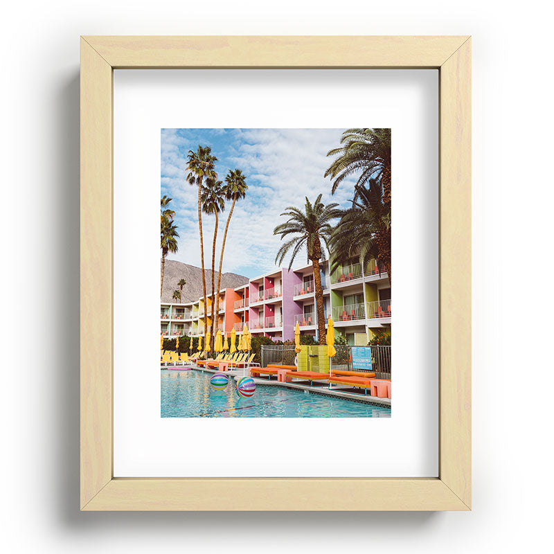 Palm Springs Pool Day VII Framed Art Print