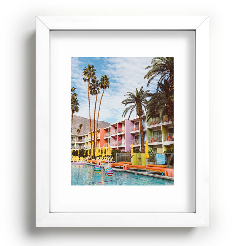 Palm Springs Pool Day VII Framed Art Print