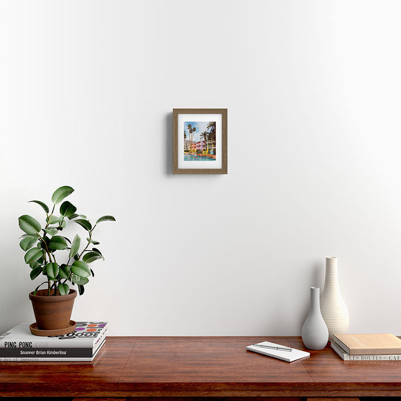 Palm Springs Pool Day VII Framed Art Print