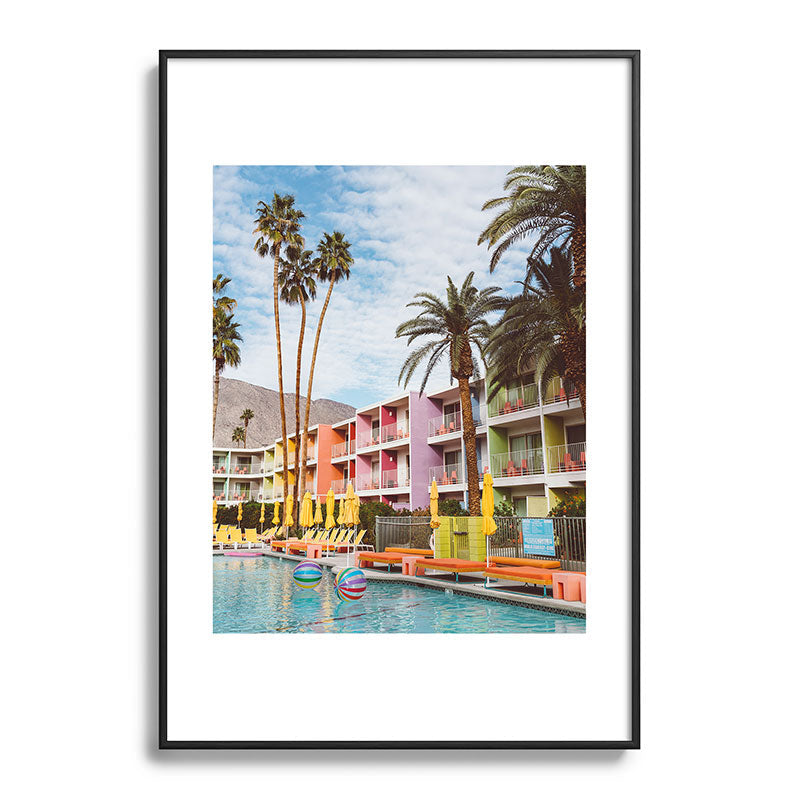 Palm Springs Pool Day VII Framed Art Print