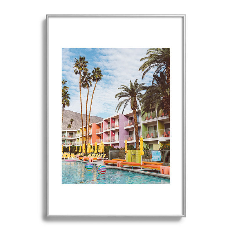 Palm Springs Pool Day VII Framed Art Print