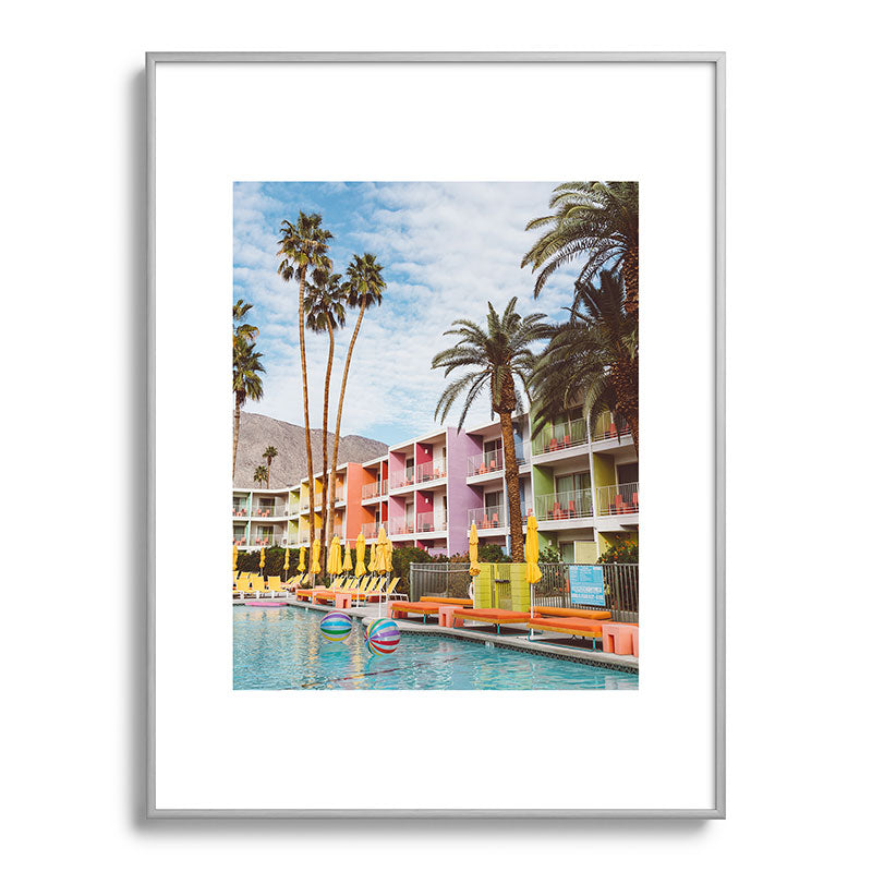 Palm Springs Pool Day VII Framed Art Print