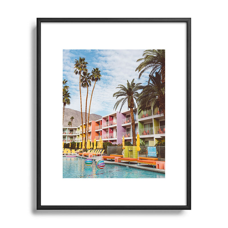 Palm Springs Pool Day VII Framed Art Print