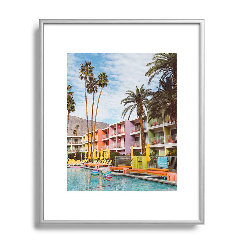 Palm Springs Pool Day VII Framed Art Print