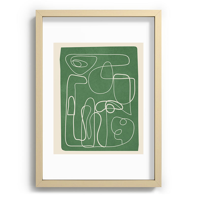 Lines in Space 7 Framed Art Print