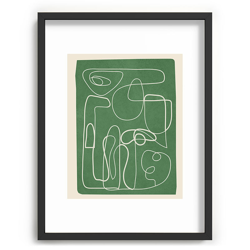 Lines in Space 7 Framed Art Print