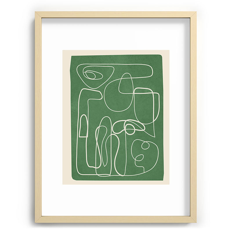 Lines in Space 7 Framed Art Print