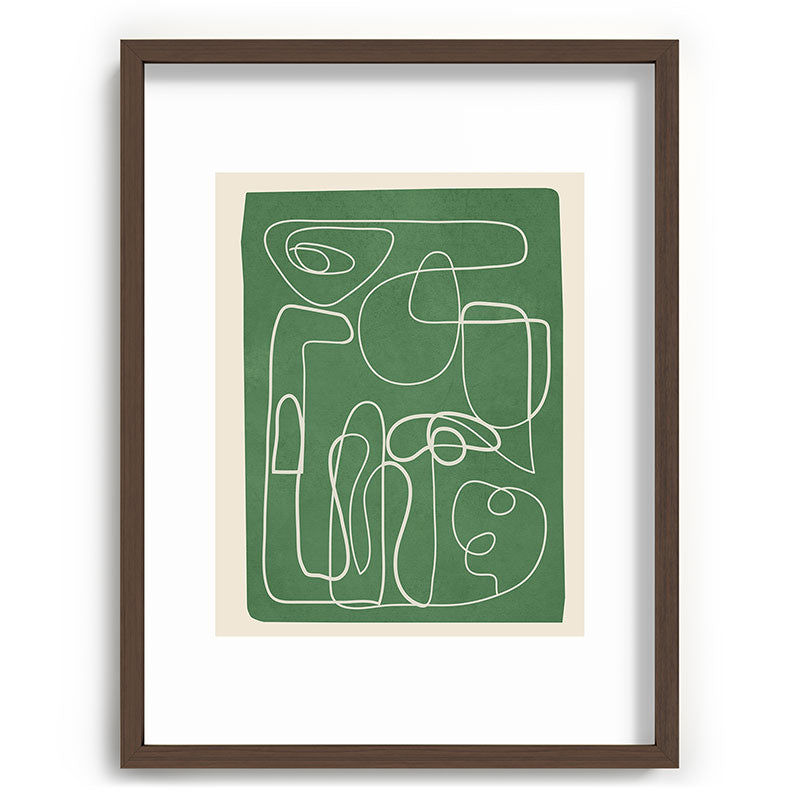 Lines in Space 7 Framed Art Print