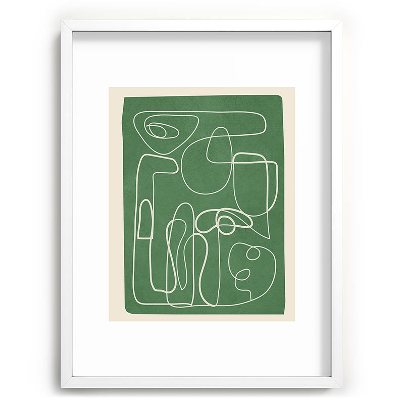 Lines in Space 7 Framed Art Print