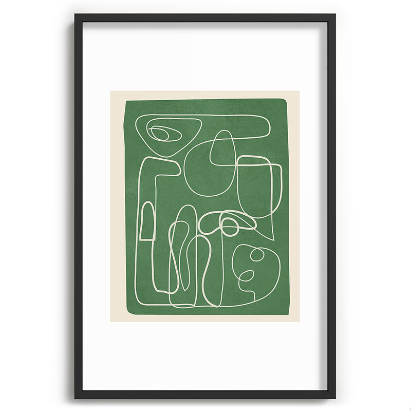 Lines in Space 7 Framed Art Print