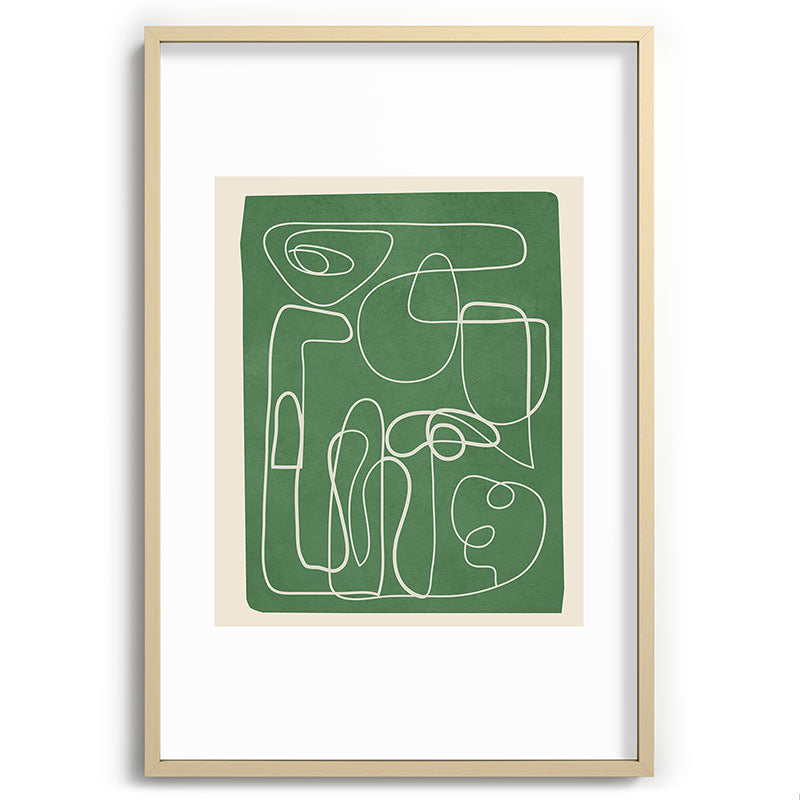 Lines in Space 7 Framed Art Print