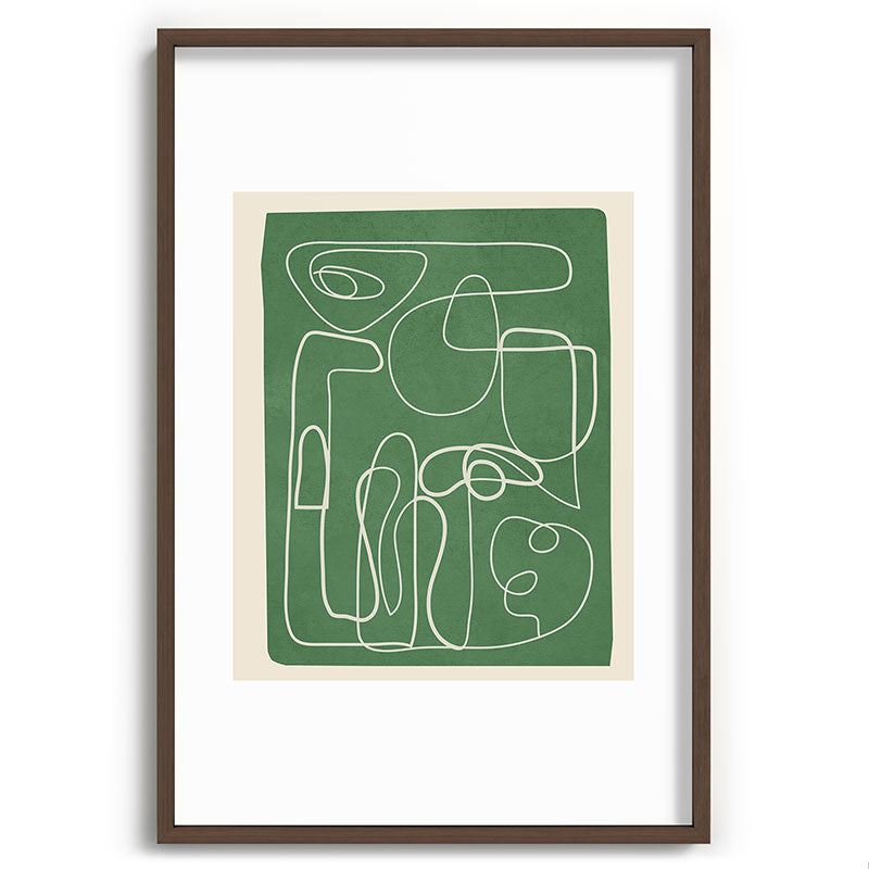 Lines in Space 7 Framed Art Print