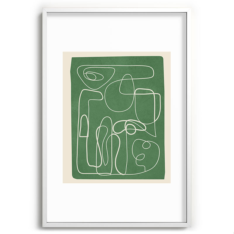 Lines in Space 7 Framed Art Print