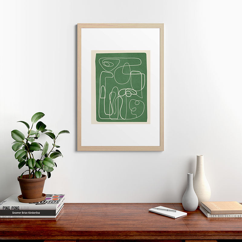 Lines in Space 7 Framed Art Print