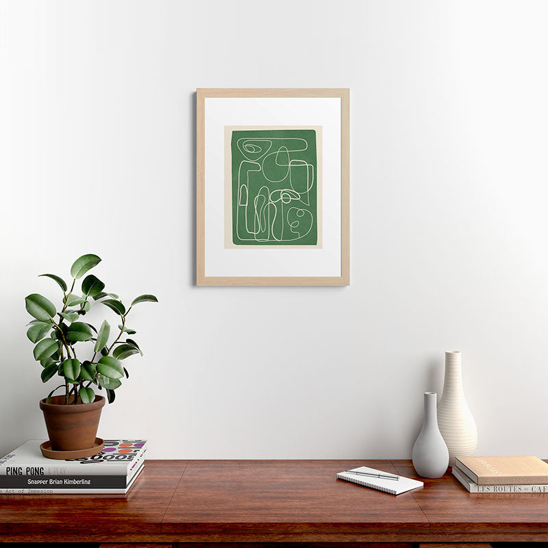 Lines in Space 7 Framed Art Print