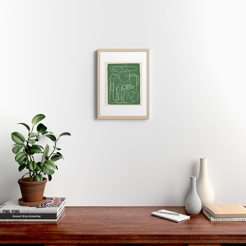 Lines in Space 7 Framed Art Print