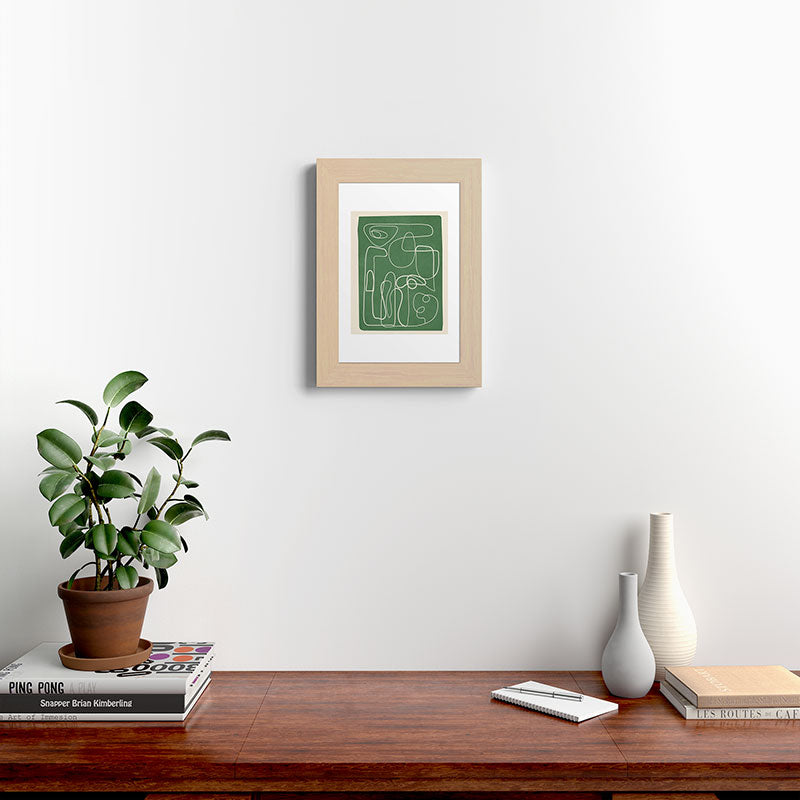 Lines in Space 7 Framed Art Print
