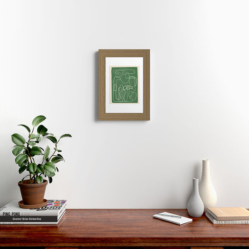 Lines in Space 7 Framed Art Print