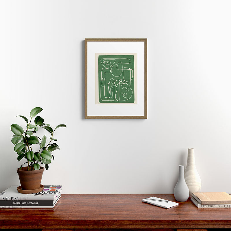 Lines in Space 7 Framed Art Print