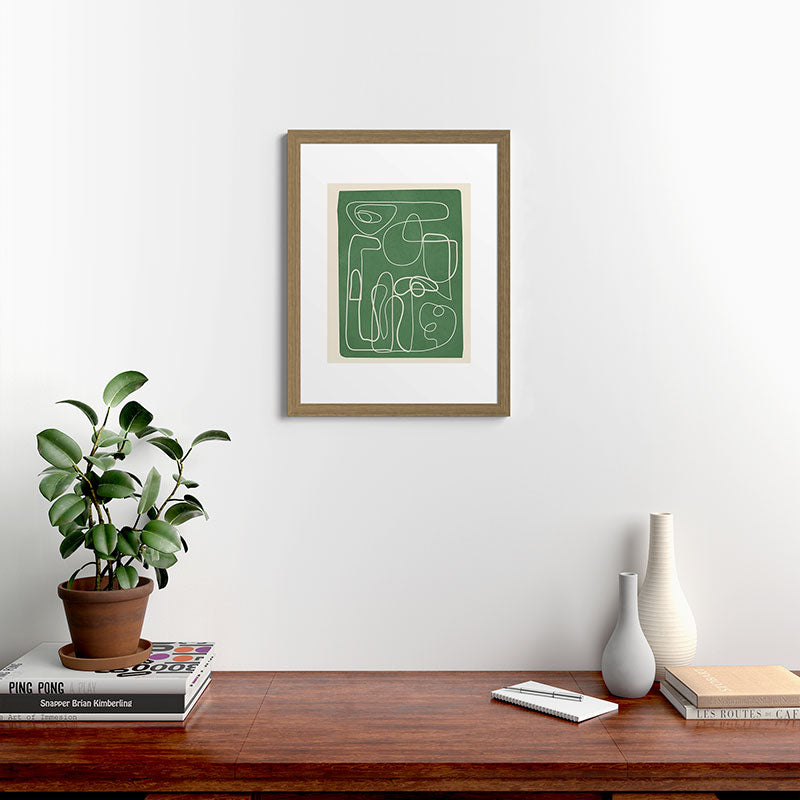 Lines in Space 7 Framed Art Print