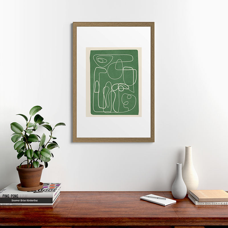 Lines in Space 7 Framed Art Print