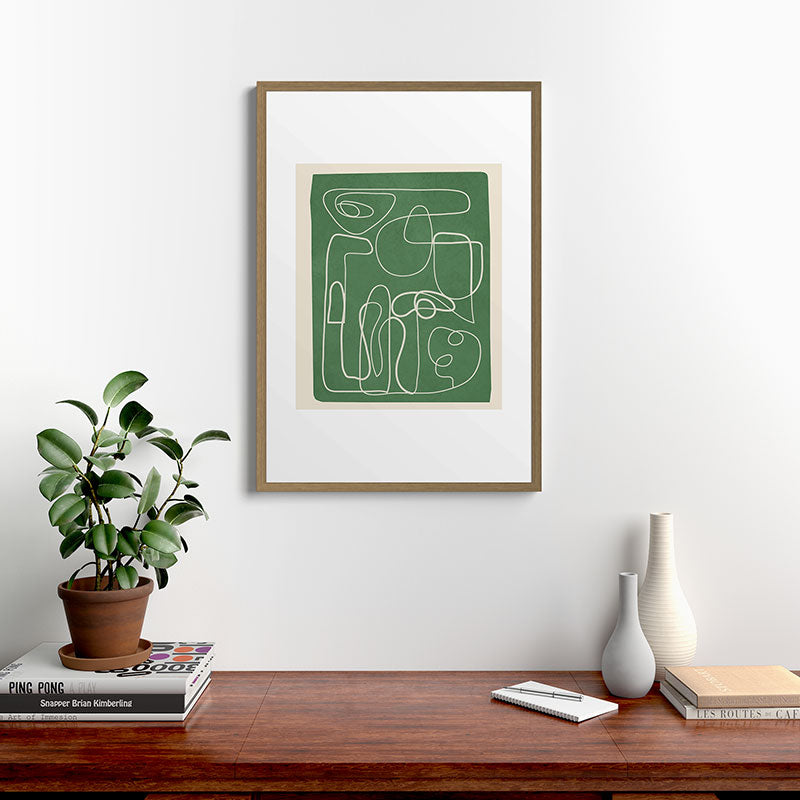 Lines in Space 7 Framed Art Print