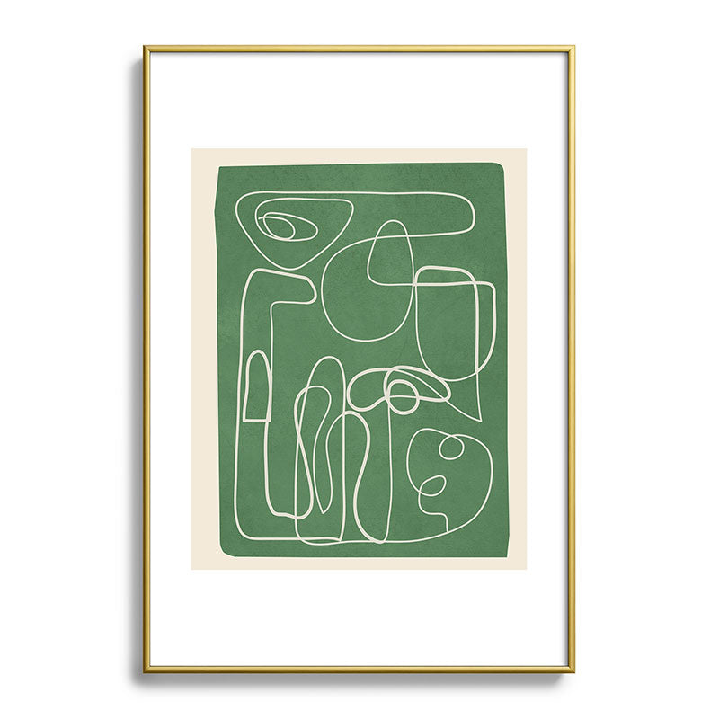 Lines in Space 7 Framed Art Print