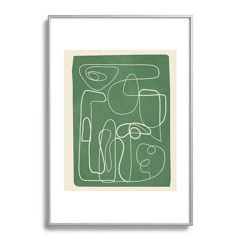 Lines in Space 7 Framed Art Print