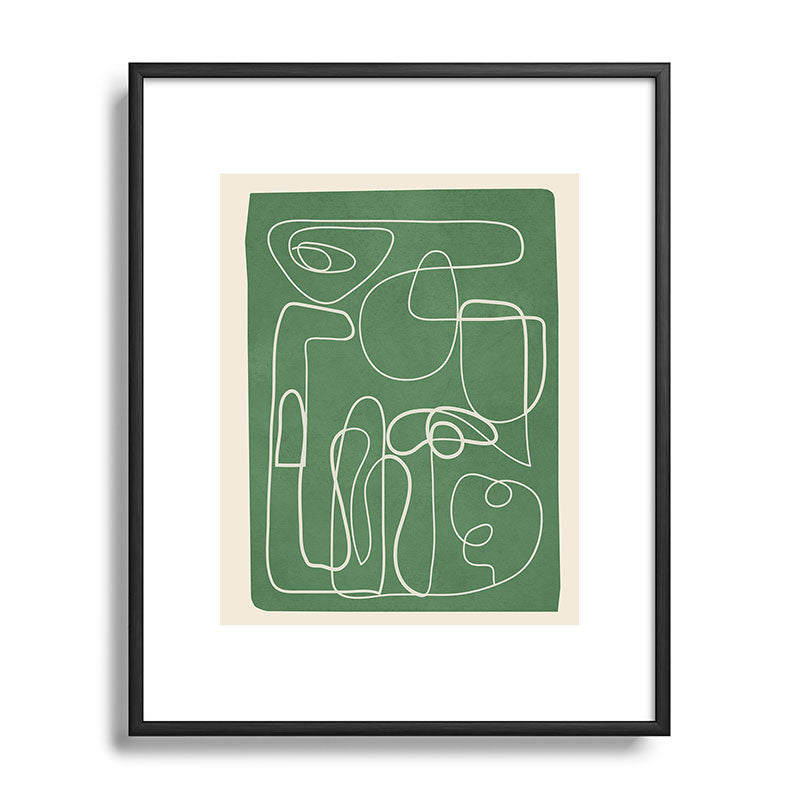 Lines in Space 7 Framed Art Print