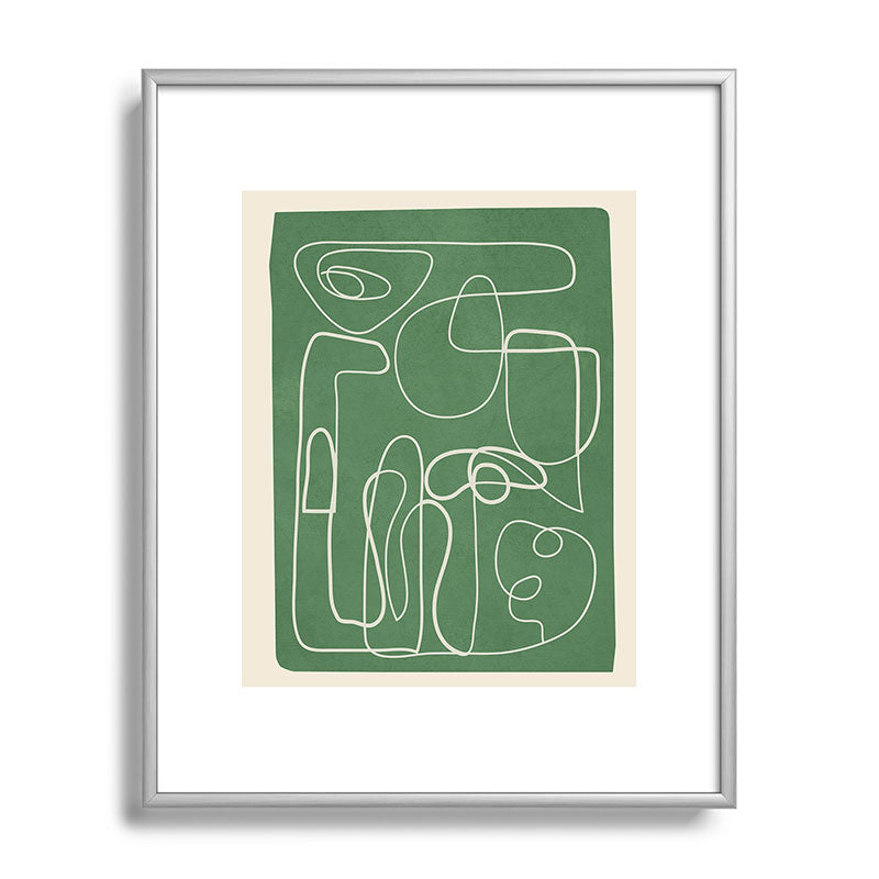 Lines in Space 7 Framed Art Print