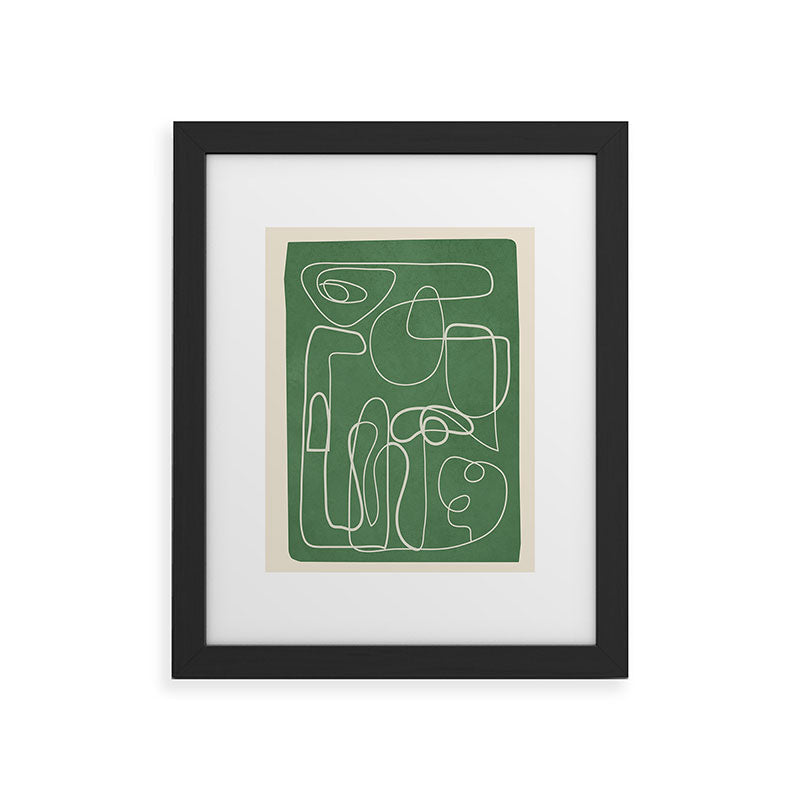Lines in Space 7 Framed Art Print