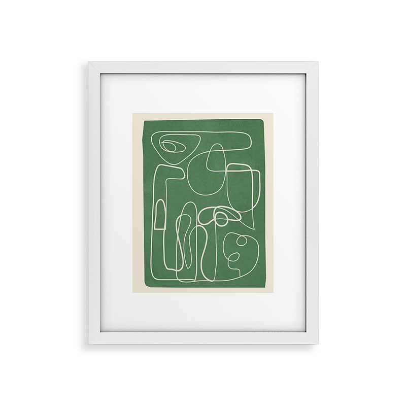 Lines in Space 7 Framed Art Print