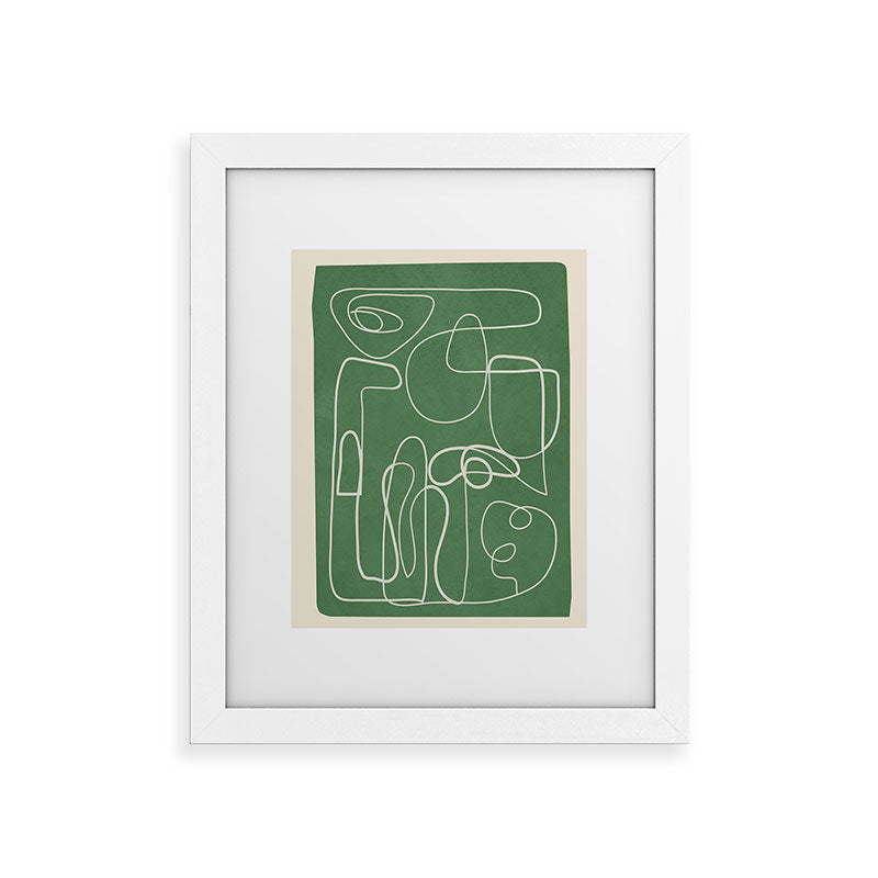 Lines in Space 7 Framed Art Print