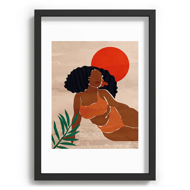 Red Sun Framed Art Print