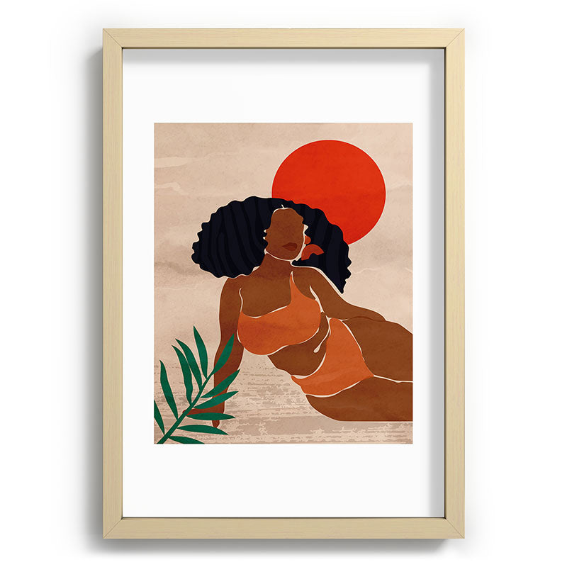 Red Sun Framed Art Print