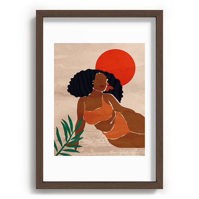 Red Sun Framed Art Print