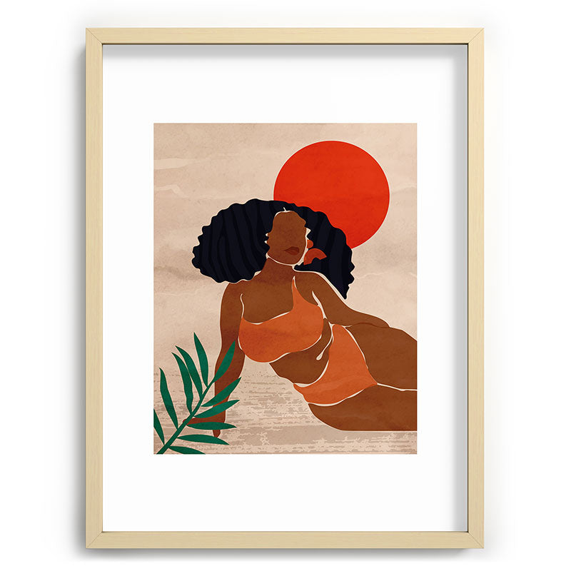 Red Sun Framed Art Print
