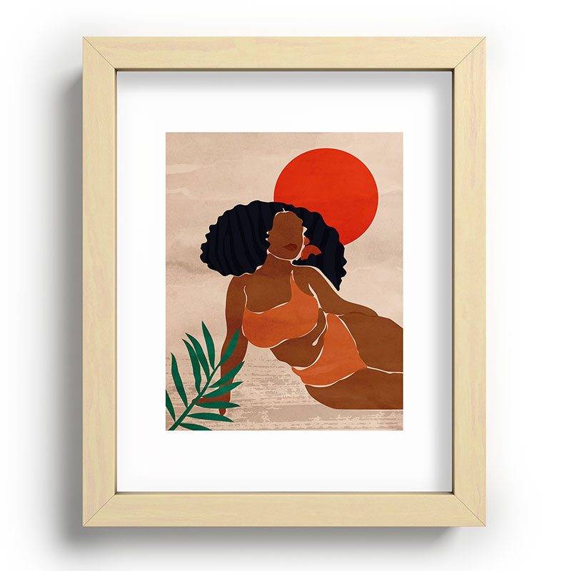 Red Sun Framed Art Print