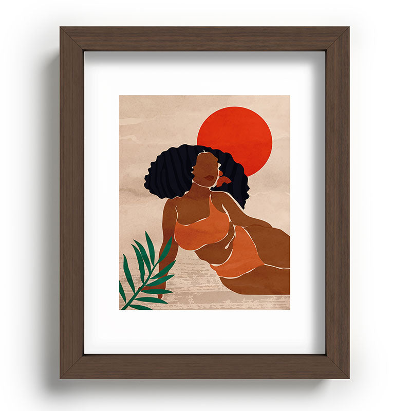 Red Sun Framed Art Print