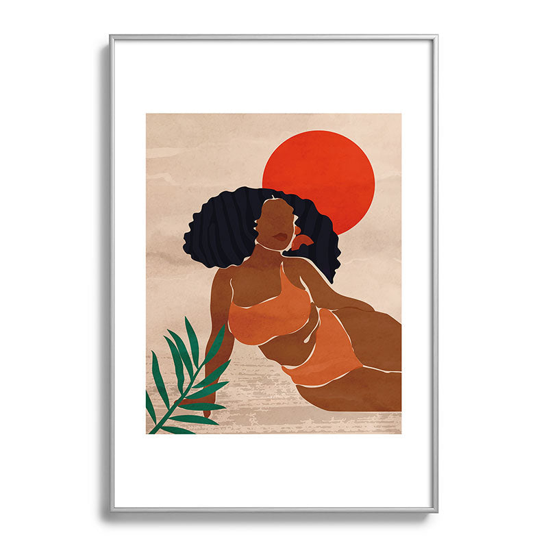 Red Sun Framed Art Print