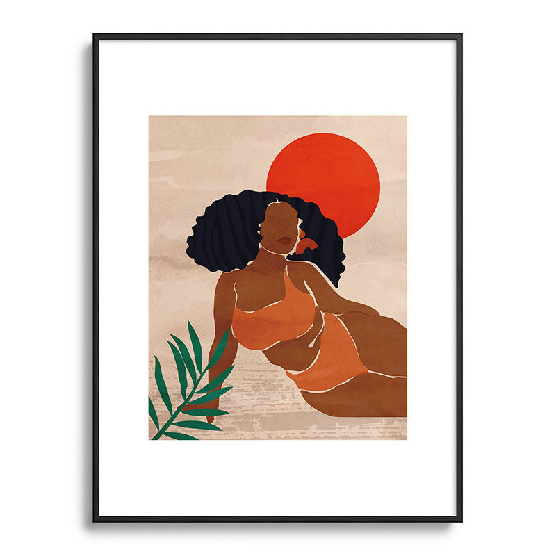 Red Sun Framed Art Print