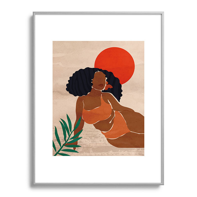 Red Sun Framed Art Print