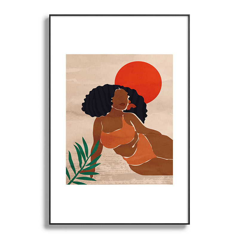 Red Sun Framed Art Print